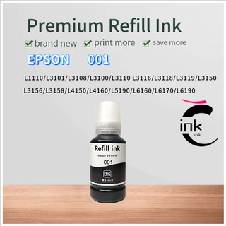 EP001 Refill Ink Black Epson 001 Ink Dye Ink Compatible For Printer L4150 L4160 L5190 L6160 L6170