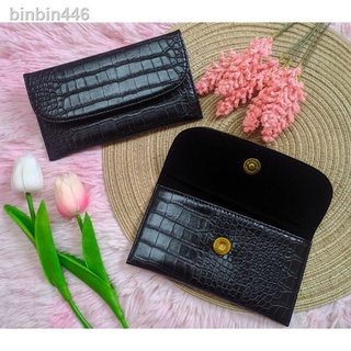 New in 2021♘▲❍Croco Design Envelope type wallet High quality synthetic leader 100% marikina made
