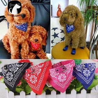 【Ready Stock】◑NEW+Adjustable Pet Dog Puppy Neck Scarf Bandana Collar Fashion Triangle Neckerchief