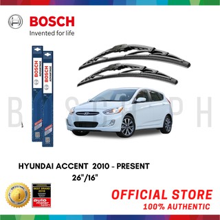 Bosch ADVANTAGE Wiper Blade Set for Hyundai ACCENT (RB) 2010 - PRESENT (26 /16 )