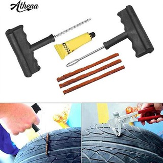 √COD Motorcycle/Car Tubeless Tyre Puncture Repair Kit Tool Tire Plug Auto 3 Strips