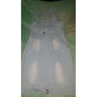 prelove/ukay denim jumper dress for shopee live selling checkout