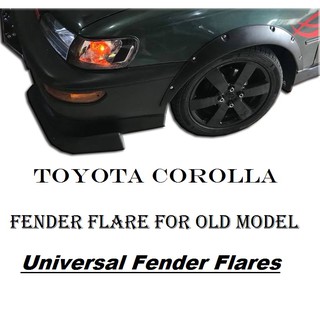 JDM TOYOTA COROLLA AE100-101 Fender Flares Universal ABS with Free Screw Bolts Stainless (1)