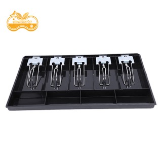 5-Grid Money Cash Coin Insert Replacement Cashier Drawer Storage Register Tray Box Classify Store