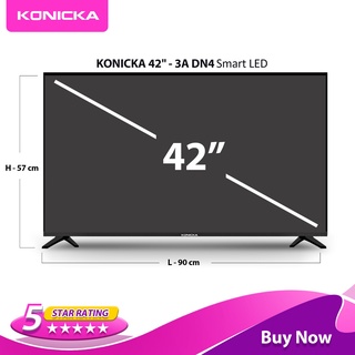 ﹊◄Konicka 42" 43A - SMART LED TV Smart TV-Android-HDR-Netflix-Youtube with free BRACKET (2)