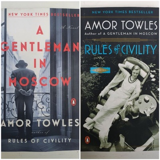 Amor Towles - A Gentleman in Moscow | Rules of Civility (Paperbacks and Hardbounds)
