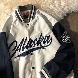 Japanese Baseball Jacket Korean Style Loose American Retro Jacket★