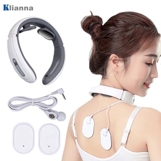 Electric Neck Massager Low Frequency Magnetic Pulse Therapy Cervical Vertebra Physiotherapy Pain