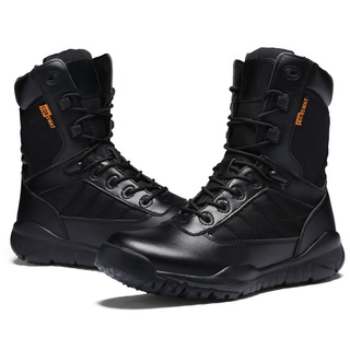 High-top men's shoes winter new men's boots autumn and winter tactical boots men's short boots warm military boots trend black boots men (4)
