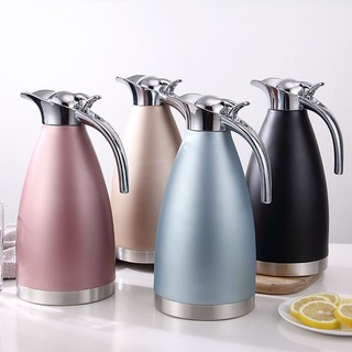 Stainless steel teapot--[Genuine 304] Stainless steel insulation pot household kettle thermos thermos thermos thermos large-capacity thermos 2L