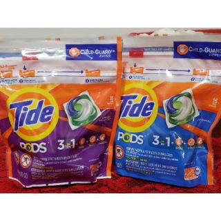 100% Authentic Tide Pods 15 or 16 caps