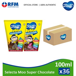 Selecta Moo Super Chocolate 100ml - Pack of 36