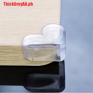 【ThickGreyAA】4X Child Baby Safe silicone Protector Table Heart Corner Edge P