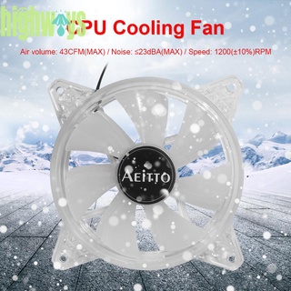 Silent 120mm 4 Pin PC Case Cooling CPU Cooler Fan 12V Radiator for Computer