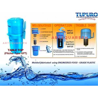 Tupuro Alkaline Water Purifier Pitcher Type Complete Set