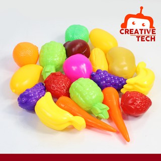 18pcs Plastic Fruits Toys for Kids