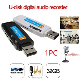 Plastic U Disk Support TF Card Flash Drive Digital USB Voice Recorder