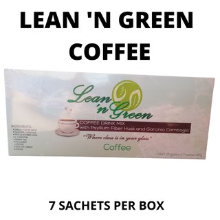 Lean 'n Green Coffee with Psyllium Fiber Husk & Garcinia Cambogia
