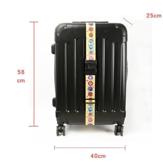 Carton Adjustable Nylon Suitcase Luggage Straps Belts (9)