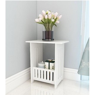 Square coffee table storage rack bedroom side table