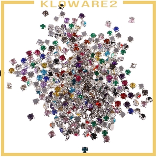 [KLOWARE2] 300 PCS Sew on Diamante Rhinestone Crystal Embellishment for Clothes/Shose/Bag