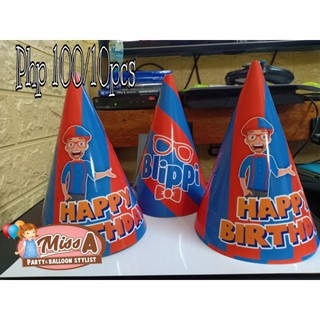 Blippi theme Party Hats