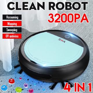 Smart Robot 4 in 1 3200pa USB Auto Smart Sweeping Robot UV Sterilizer Sweeper Vacuum Cleaner