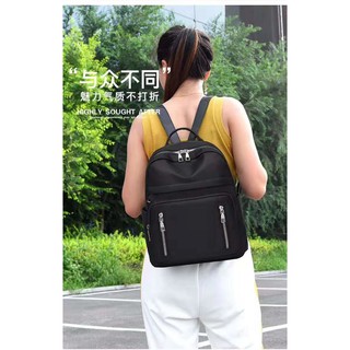New Korean Fashion Plain Back Pack For Women with Waterproof