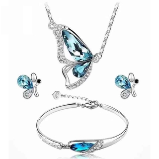 [SD] Blue Crystal Buttery Femme 3 in 1 Set