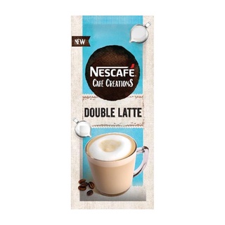 drink❂NESCAFE Cafe Creations Double Latte Coffee Mix 33g - Pack of 10 with KITKAT Milk Chocolate 2F