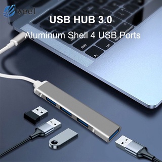 ☆COD☆ USB C HUB 3.0 Type C 3.1 4 Port Multi Splitter Adapter OTG For Lenovo Xiaomi Macbook Pro 13 15 Air Pro PC Computer Acces 【VEEL】