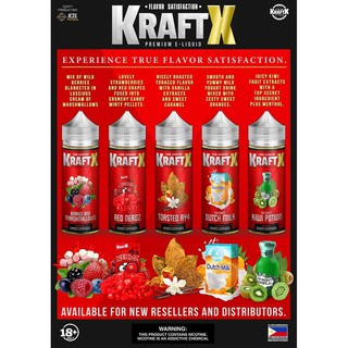 Kraft X 50ml E Liquid Vape Juice Vaping 3mg Nicotine