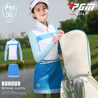 PGM Golf Clothing Women's Clothing Set Long Sleeve T-shirt + Skirt Autumn and Winter Tennis Clothing
