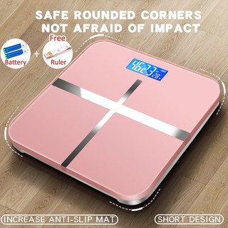 【COD】 New Electronic Scale LCD Display Tempered Glass Body Weighing Home Digital Weight Scale