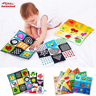 HW 0-3Y Newborn Baby Cloth Book Educational Toy Color Cognition Toys Infants Early Education Toys
