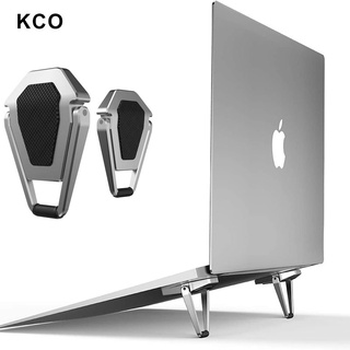 KCO N20 Portable Invisible Laptop Stand-2PCS, Mini Aluminum Cooling Pad, for MacBook Pro/Air, Lenovo,12-17 Inches Tablet&Laptop