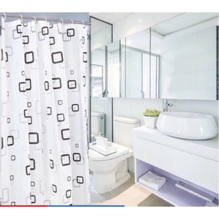 ◑Bathroom Waterproof shower Curtain 180CM X180cm with hook