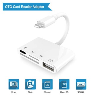 [Ready Stock] Lightning to USB Camera Adapter Kit SD TF Card Reader OTG