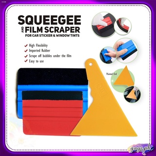 Squeegee/Scraper for Car Sticker Available Colors Red, Yellow and Blue