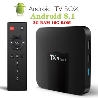 Tv Box Tanix TX3 Mini Box Android 8.1 Amlogic S905W Quad Core TV BOX 1GB/2GB RAM 16GB Set top box 2.