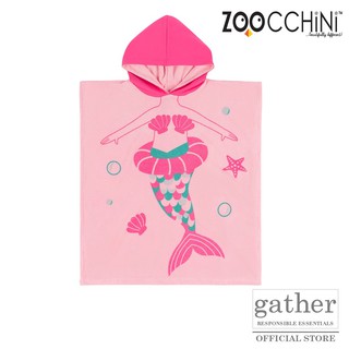 Zoocchini Toddler/Kids UPF50 Hooded Poncho - Marietta the Mermaid