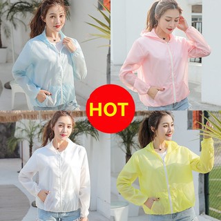 Sunscreen women's new summer ultra thin, breathable and quick drying Korean short coat, outdoor UV (2)