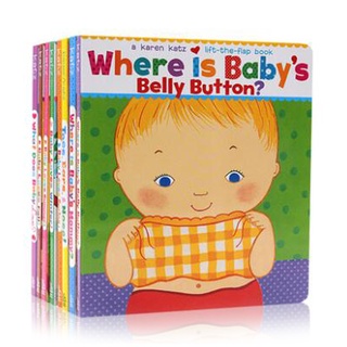Where Is Baby's Belly Button 8 Books By Karen Katz English Original Picture Book 0-5 Baby