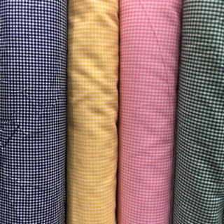 Assorted Checkered Cotton Fabric 45” width