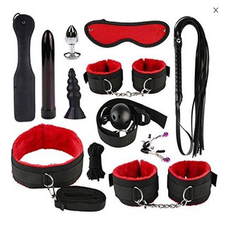 ♗♙Twelve-piece set, mouth plug, whip, butt plug, beat, sex, adult products, couple products, rope bu