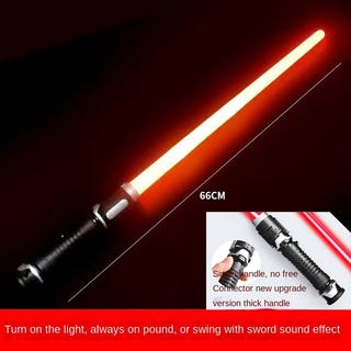 2 pieces of flashing lightsaber laser double sword toy free battery with sound birthday gift (3)