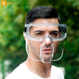 Clear Protective Face Shield Anti-splash Safety Glasses Face Protection Clear Work Safety Glasses Detachable Goggles