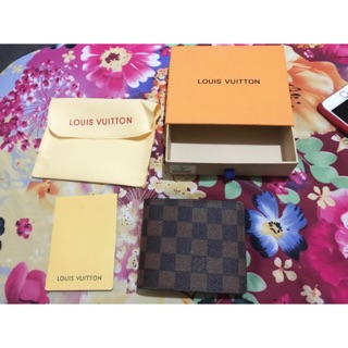wallet for men Louis Vuitton with box cod