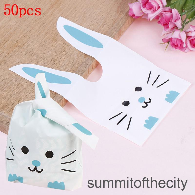 [YSUM] 50pcs Long Bunny Rabbit Ear Gift Bag Easter Candy Gift Party Favors SO