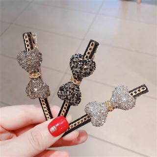 ✨BELLA✨Korean version of the head jewelry edge clip spring and summer bow tie clip hairpin
